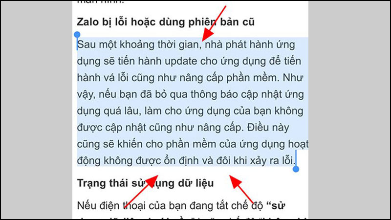 Thực hiện chuyển động chụm vào trong để sao chép như hình mũi tên